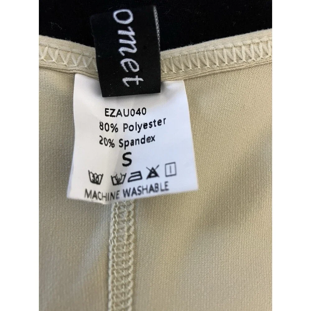 Automet Womens Shapewear body suit Tan color Size Small